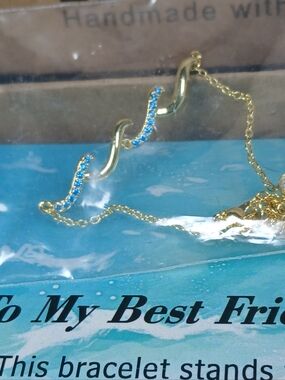 To My Best Friend" Wave Bracelet Highs And Lows Of Life Fashion Jewelry Gift New